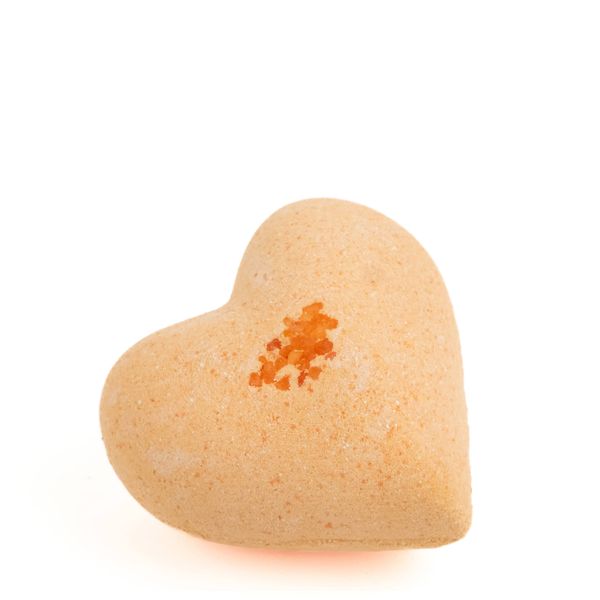 Бомбочка-серце для ванни "Orange romantic", 150 г ± 4,5%