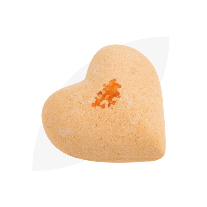 Бомбочка-сердце для ванны "Orange romantic"